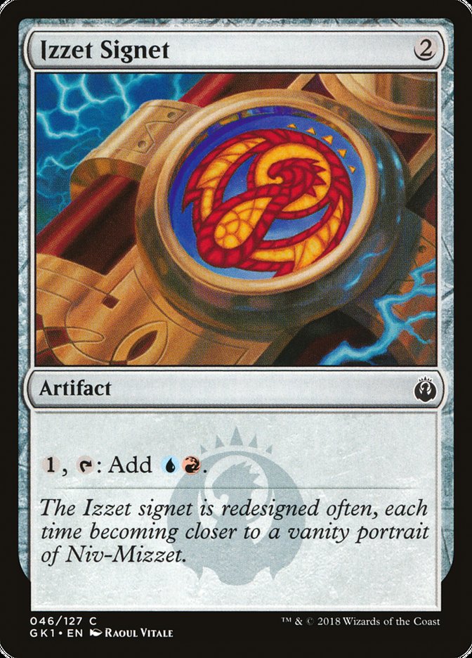 Izzet Signet [Guilds of Ravnica Guild Kit] 