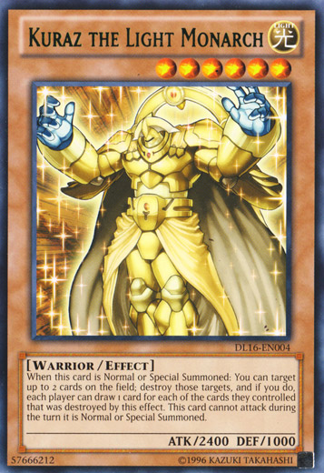 Kuraz the Light Monarch (Green) [DL16-EN004] Rare 