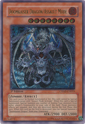 Doomkaiser Dragon/Assault Mode [CRMS-EN019] Ultimate Rare 