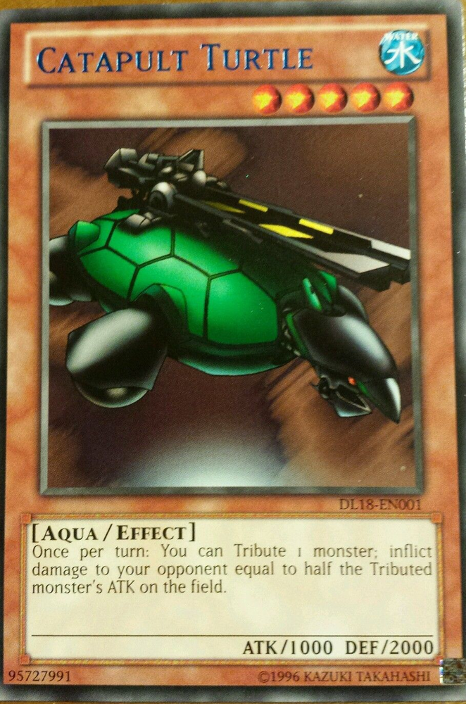 Catapult Turtle (Blue) [DL18-EN001] Rare 