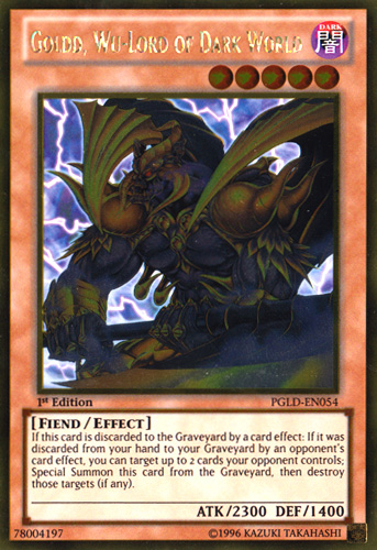 Goldd, Wu-Lord of Dark World [PGLD-EN054] Gold Rare 