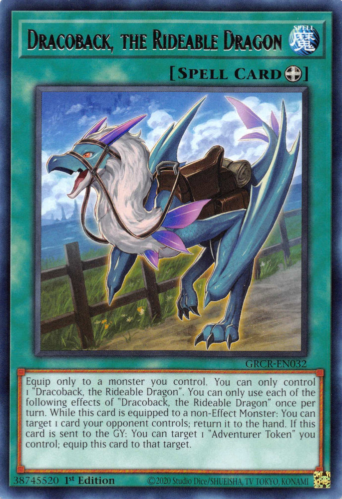 Dracoback, the Rideable Dragon [GRCR-EN032] Rare 