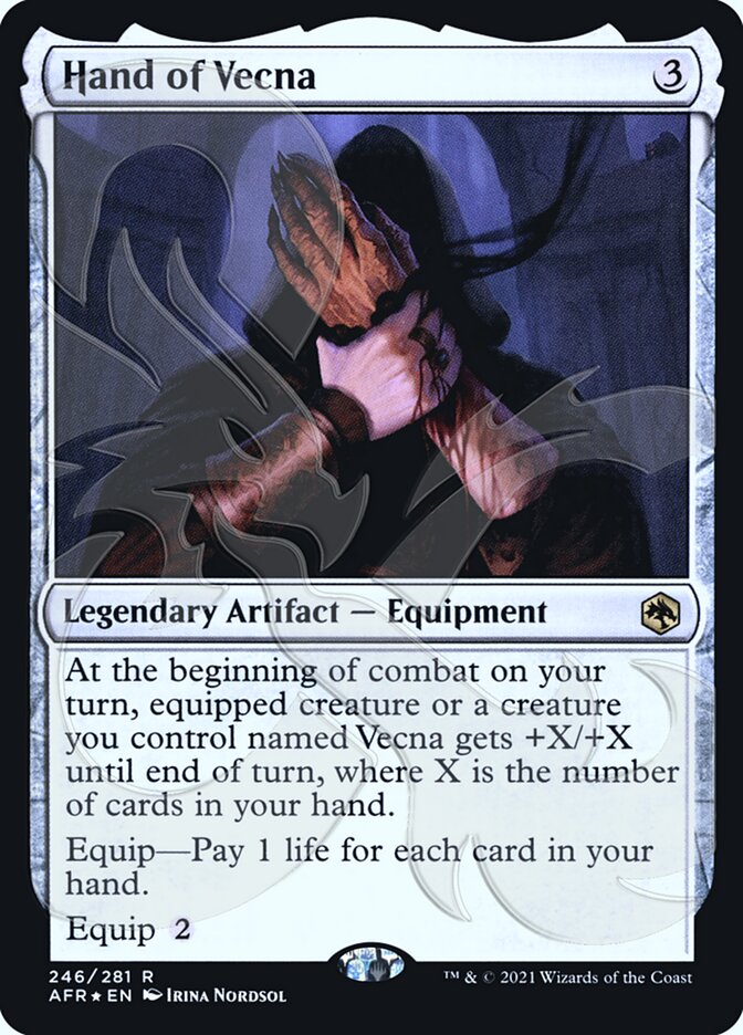 Hand of Vecna ​​(Ampersand Promo) [Dungeons &amp; Dragons: Adventures in the Forgotten Realms Promos] 