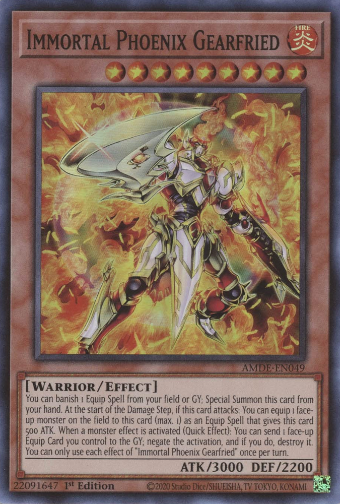 Immortal Phoenix Gearfried [AMDE-EN049] Super Rare 