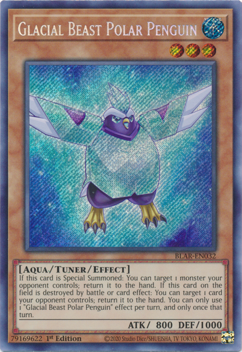 Glacial Beast Polar Penguin [BLAR-EN032] Secret Rare 