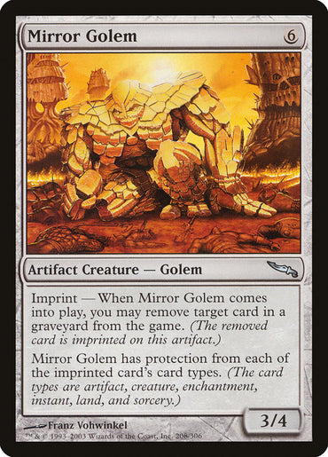 Mirror Golem [Mirrodin] 