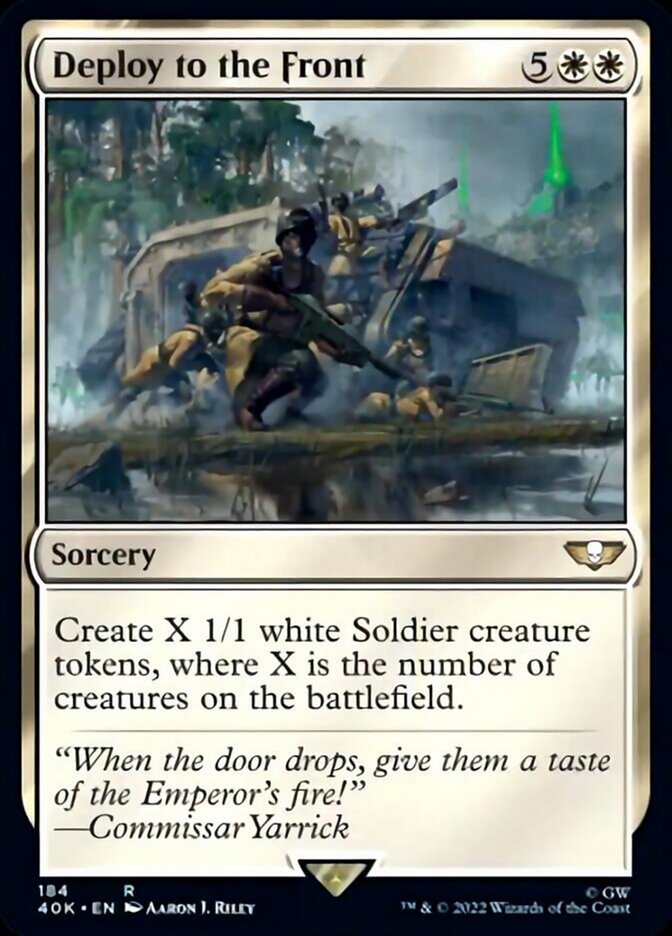 Deploy to the Front (Surge Foil) [Warhammer 40,000] 