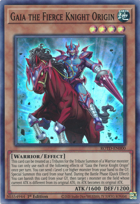Gaia the Fierce Knight Origin [ROTD-EN000] Super Rare 