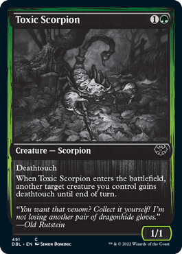 Toxic Scorpion [Innistrad: Double Feature] 