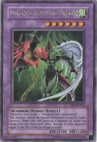 Elemental Hero Flame Wingman [DR3-EN215] Ultra Rare 