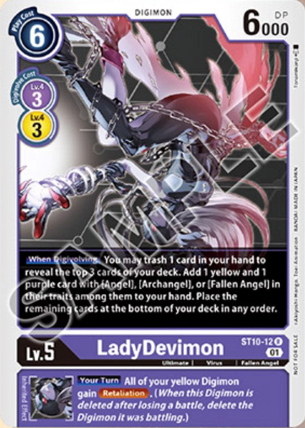 LadyDevimon [ST10-12] (Tamer Goods Set Angewomon &amp; LadyDevimon) [Starter Deck: Parallel World Tactician Promos] 