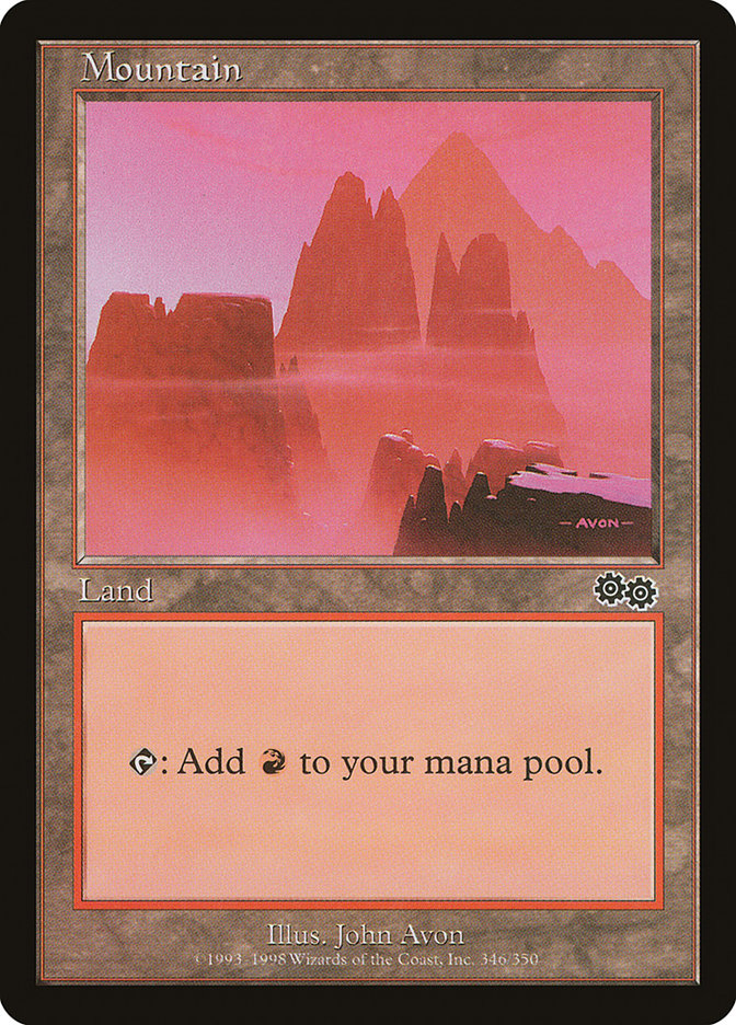 Mountain (346) [Urza's Saga] 