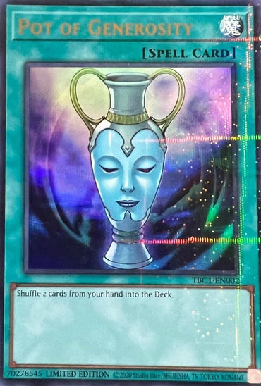 Pot of Generosity [TBC1-EN002] Ultra Rare 