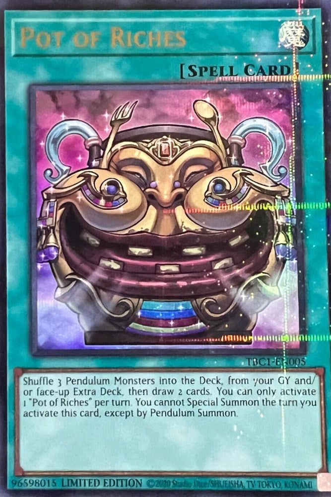 Pot of Riches [TBC1-EN005] Ultra Rare 