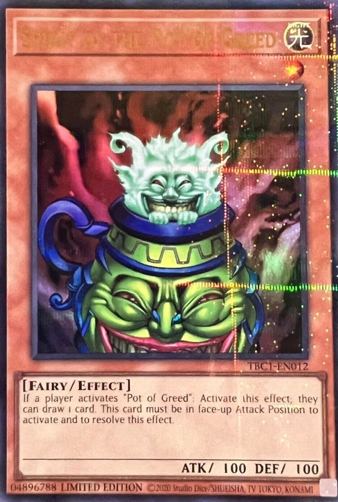 Spirit of the Pot of Greed [TBC1-EN012] Ultra Rare 