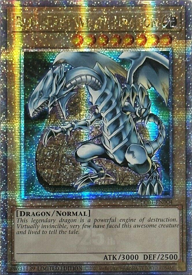 Blue-Eyes White Dragon (25th Anniversary) [LC01-EN004] Quarter Century Secret Rare