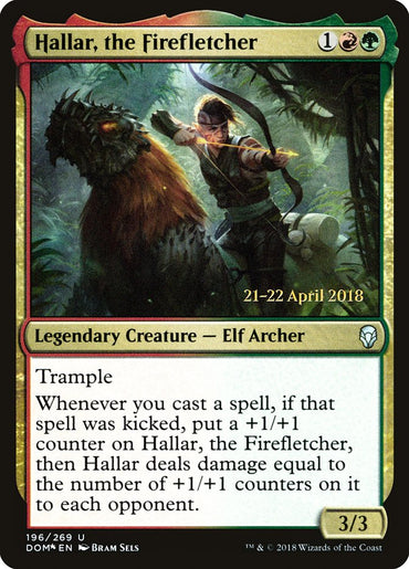 Hallar, the Firefletcher [Dominaria Prerelease Promos] 