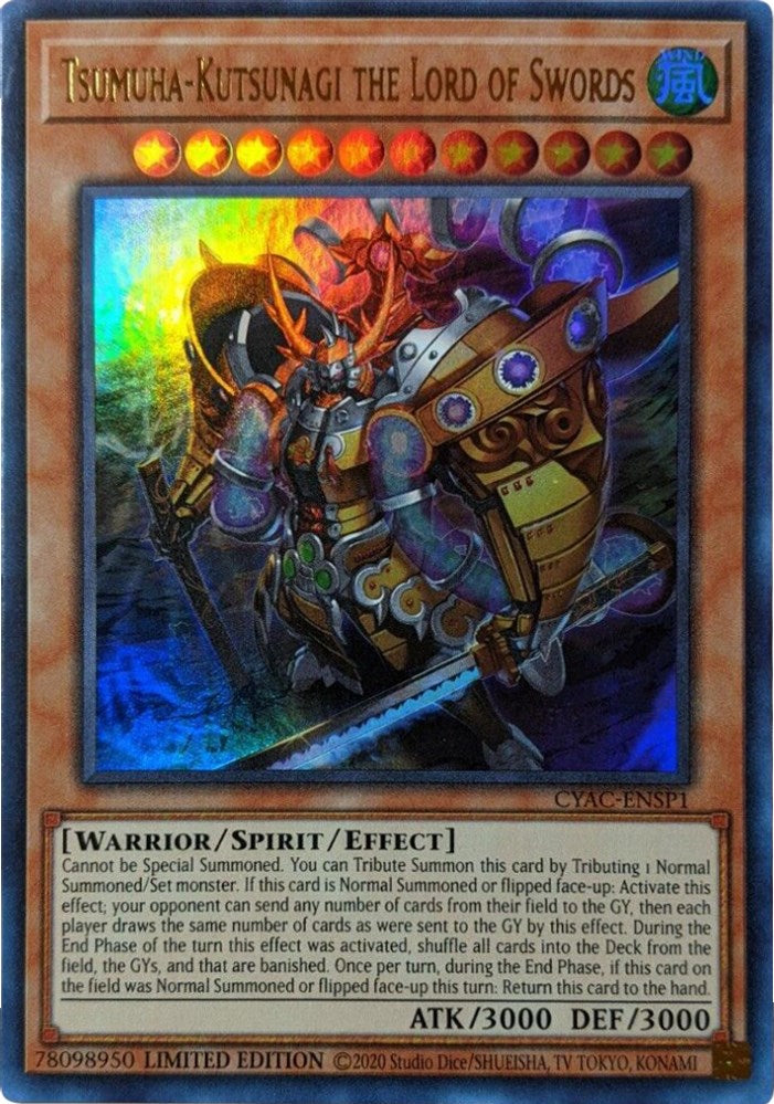 Tsumuha-Kutsunagi the Lord of Swords [CYAC-ENSP1] Ultra Rare 