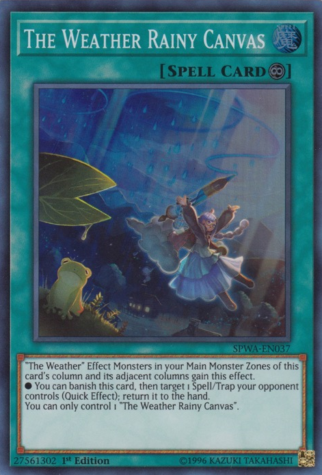 The Weather Rainy Canvas [SPWA-EN037] Super Rare 