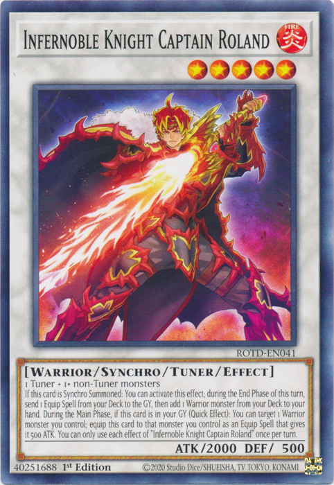 Infernoble Knight Captain Roland [ROTD-EN041] Common 