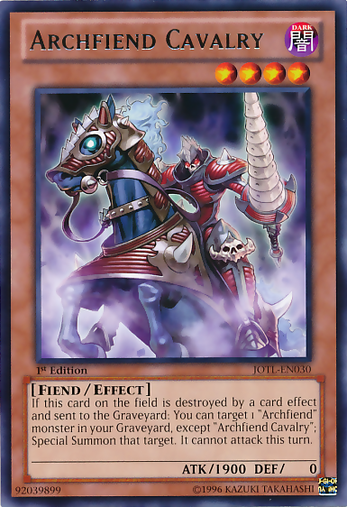 Archfiend Cavalry [JOTL-EN030] Rare 
