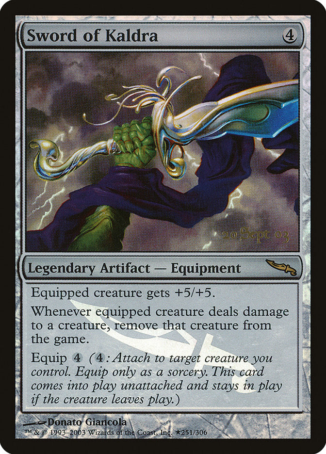 Sword of Kaldra [Mirrodin Promos] 