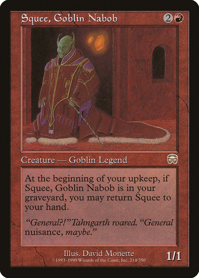 Squee, Goblin Nabob [Mercadian Masques] 