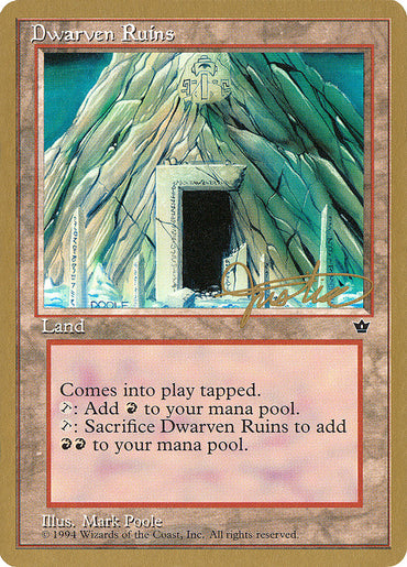 Dwarven Ruins (Mark Justice) [Pro Tour Collector Set] 