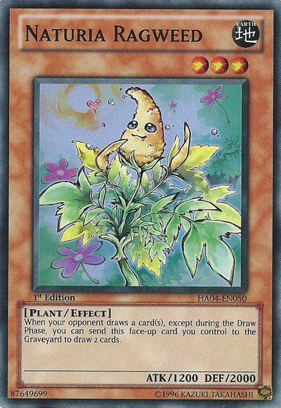 Naturia Ragweed [HA04-EN050] Super Rare 