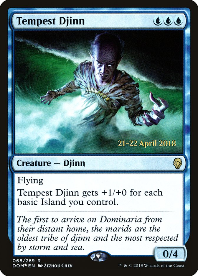 Tempest Djinn [Dominaria Prerelease Promos] 