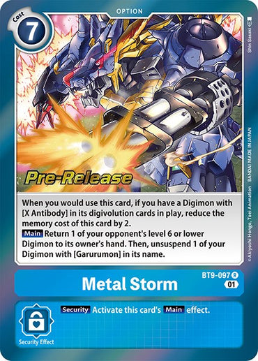 Metal Storm [BT9-097] [X Record Pre-Release Promos] 