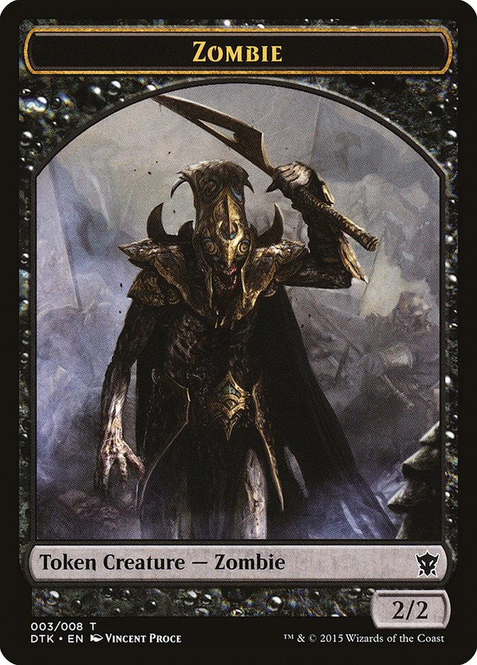 Zombie Token [Dragons of Tarkir Tokens] 