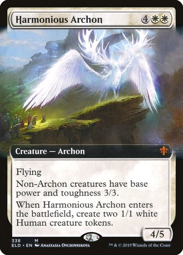 Harmonious Archon (Extended Art) [Throne of Eldraine] 