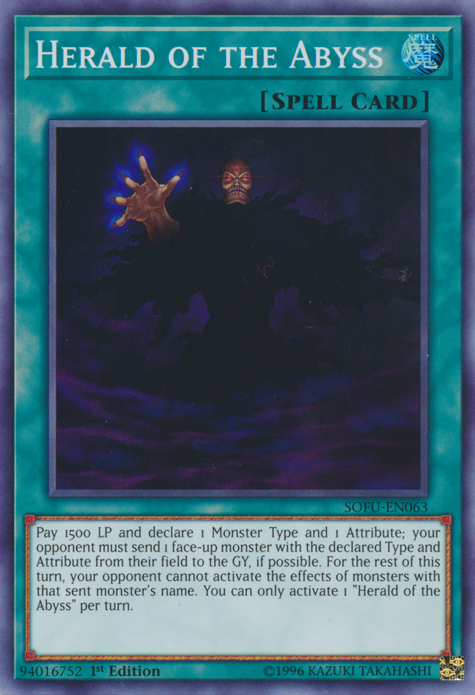 Herald of the Abyss [SOFU-EN063] Super Rare 