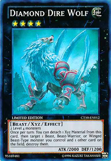 Diamond Dire Wolf [CT10-EN012] Super Rare 