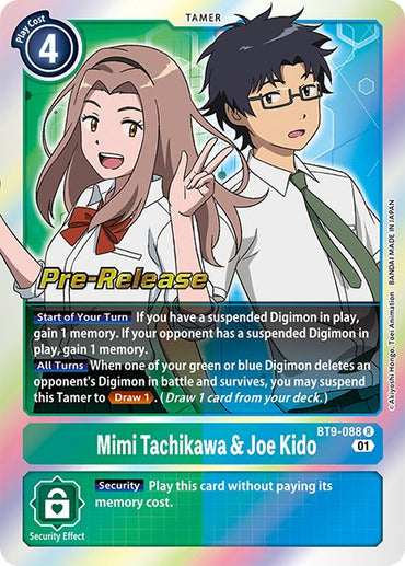 Mimi Tachikawa &amp; Joe Kido [BT9-088] [X Record Pre-Release Promos] 