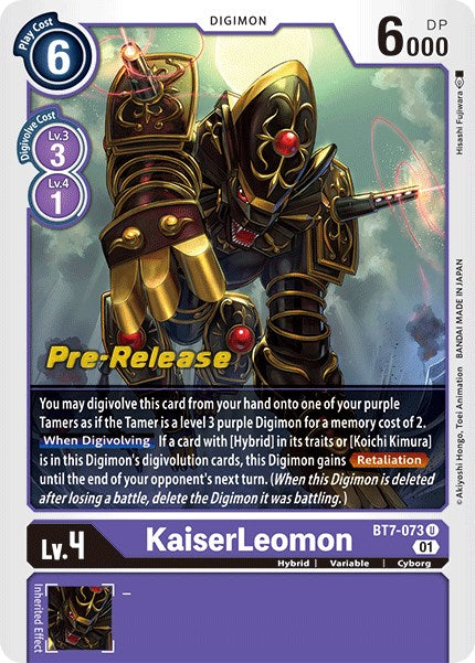 KaiserLeomon [BT7-073] [Next Adventure Pre-Release Cards] 