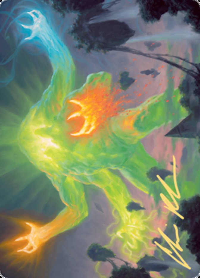 Omnath, Locus of Creation Art Card (Gold-Stamped Signature) [Zendikar Rising Art Series] 