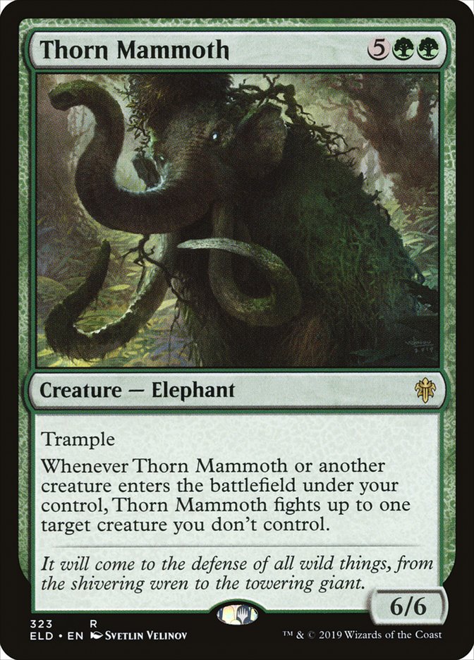 Thorn Mammoth [Throne of Eldraine] 