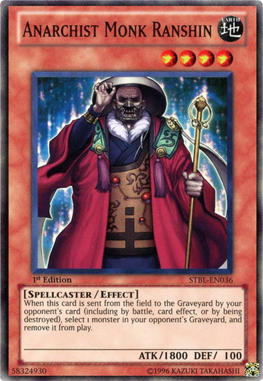 Anarchist Monk Ranshin [STBL-EN036] Super Rare 