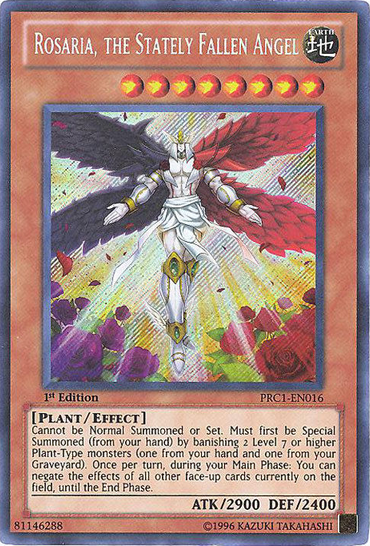 Rosaria, the Stately Fallen Angel [PRC1-EN016] Secret Rare 