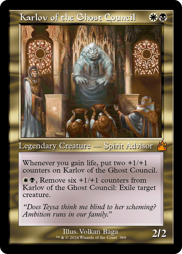 Karlov of the Ghost Council (Retro Frame) [Ravnica Remastered] 