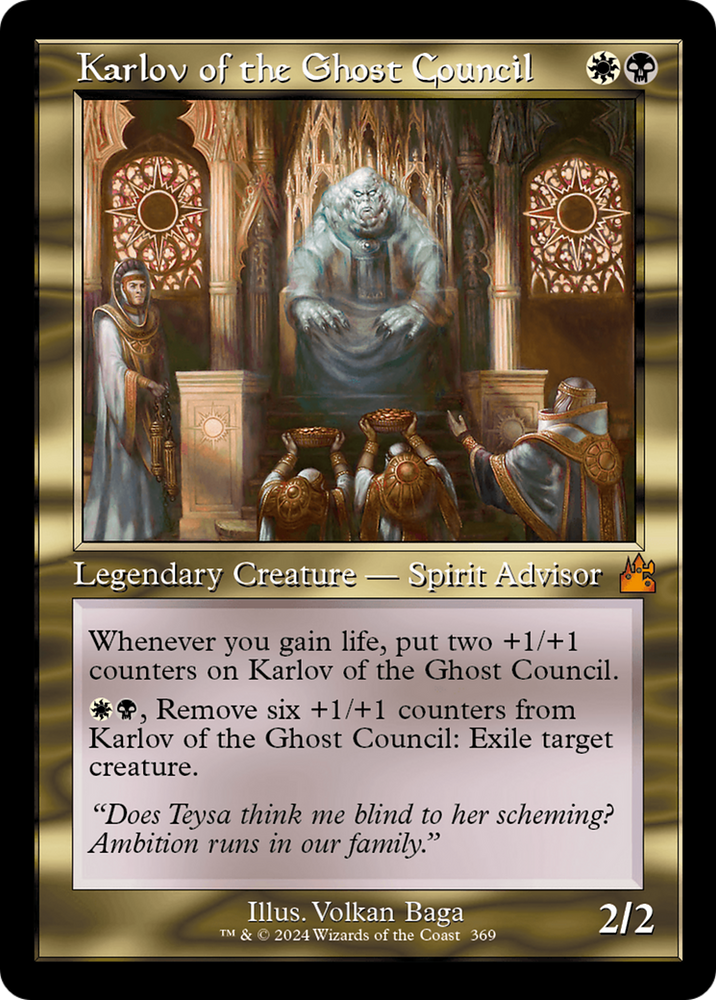 Karlov of the Ghost Council (Retro Frame) [Ravnica Remastered] 