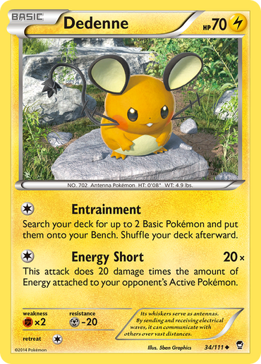 Dedenne (34/111) [XY: Furious Fists]