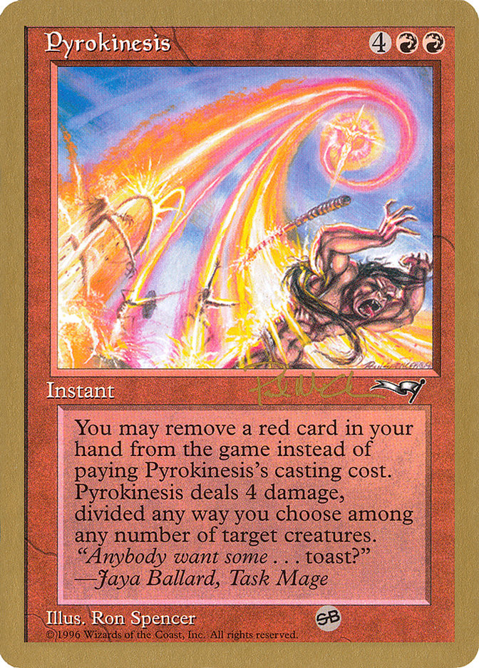 Pyrokinesis (Paul McCabe) (SB) [World Championship Decks 1997] 