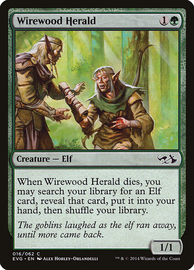 Wirewood Herald (Elves vs. Goblins) [Duel Decks Anthology] 