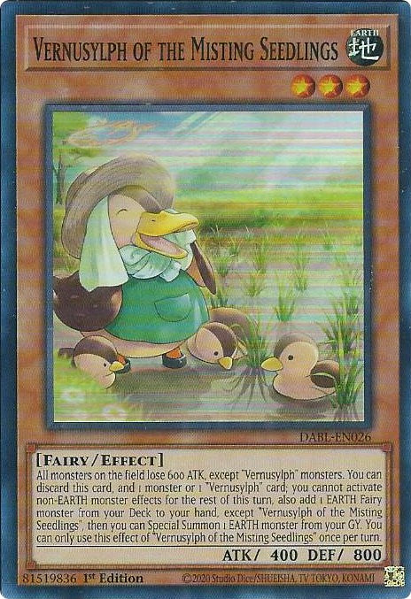 Vernusylph of the Misting Seedlings [DABL-EN026] Super Rare 