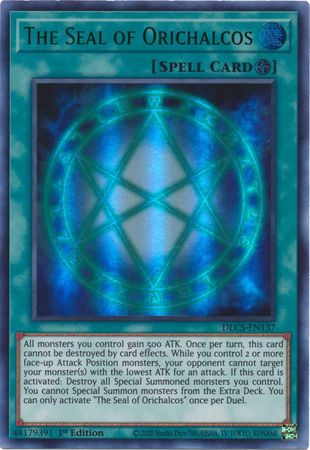 The Seal of Orichalcos (Green) [DLCS-EN137] Ultra Rare 