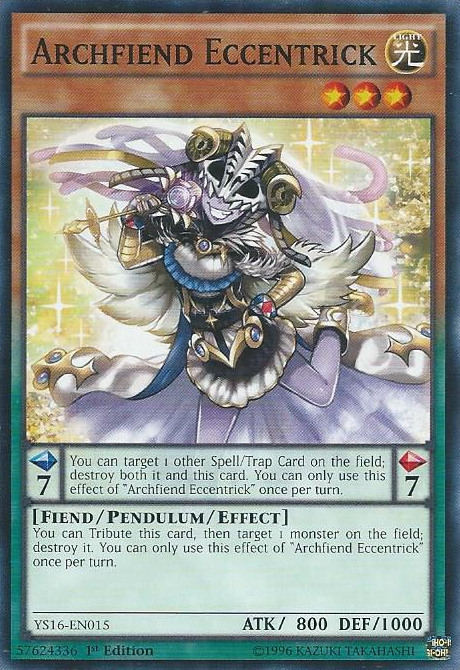Archfiend Eccentrick [YS16-EN015] Common 