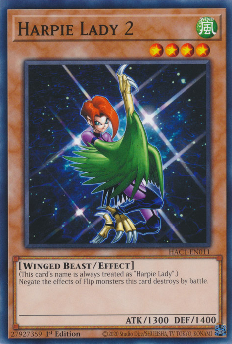 Harpie Lady 2 [HAC1-EN011] Common 